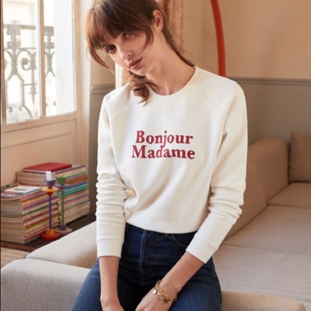 Sézane x Hôtel Magique Bonjour Madame Sweatshirt
